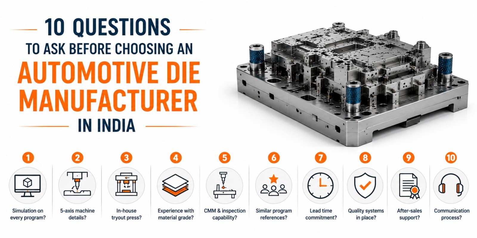 10 Questions to Ask Before Choosing an Automotive Die Manufacturer in India