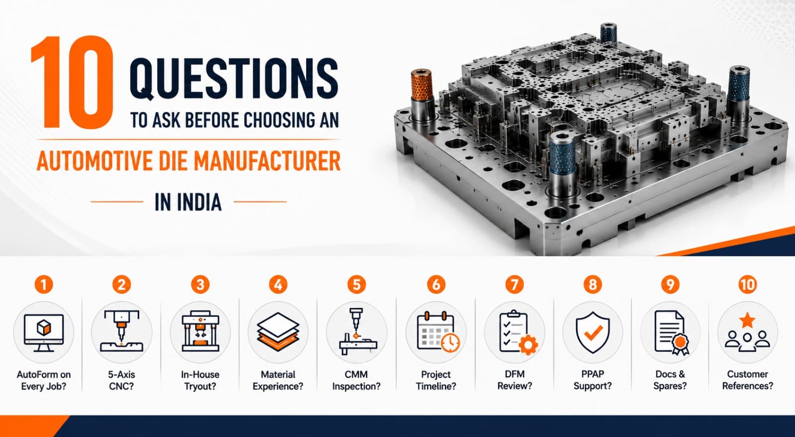 10 Questions to Ask Before Choosing an Automotive Die Manufacturer in India